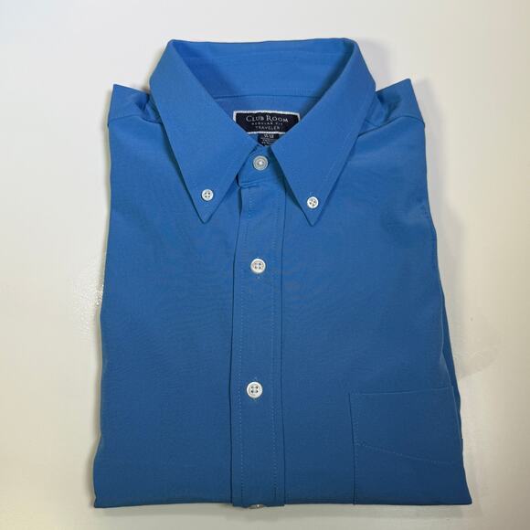 Club Room Men's Regular Fit Solid Dress Shirt, Regatta 16.5 34/35 $60 - Picture 1 of 6